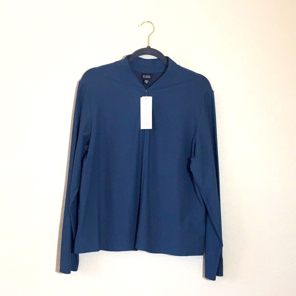 NWT Eileen Fisher Washable Stretch Crepe Jacket